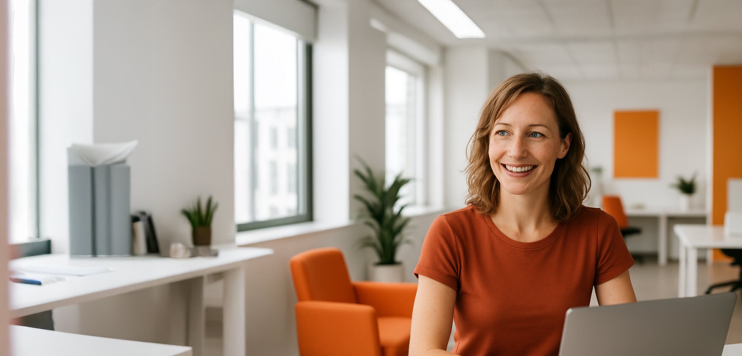 Werknemer in gesprek op kantoor tijdens een loopbaantraject