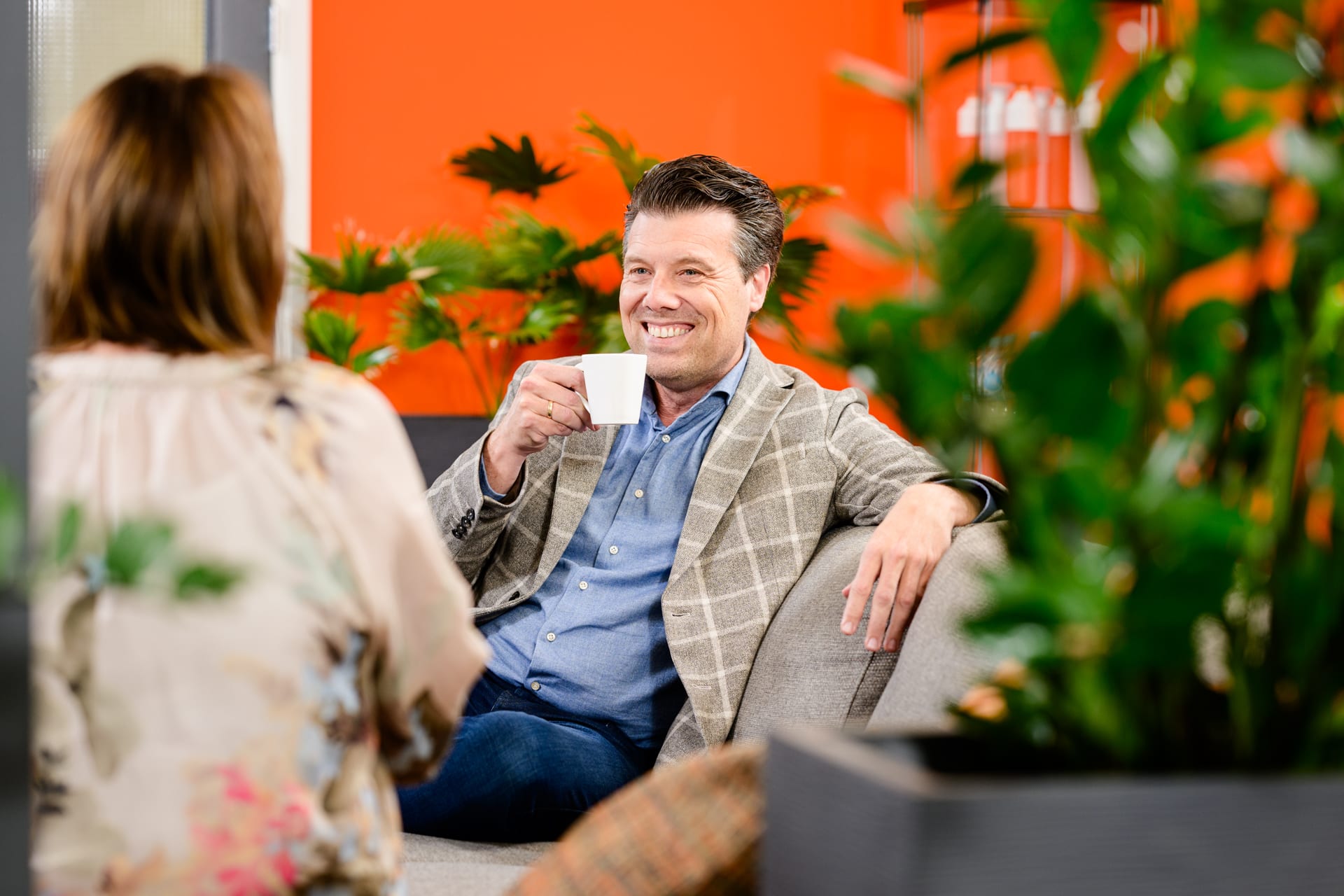 Adviseur van Werkreturn in gesprek met een klant